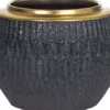Wazony, Doniczki I Kosze Na Kwiaty-CN-164 Doniczka ceramiczna Konti 11 (czarny/złoty)