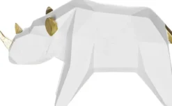 Dekoracje - Ozdoby-CN-158 Figurka mały nosorożec Geo 81 (biały)