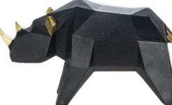 Dekoracje - Ozdoby-CN-158 Figurka mały nosorożec Geo 81 (czarny)