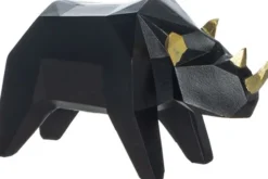 Dekoracje - Ozdoby-CN-158 Figurka mały nosorożec Geo 81 (czarny)