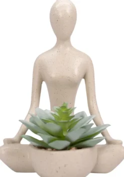 Dekoracje - Ozdoby-CN-218 Figurka z roślinką Pearl 106