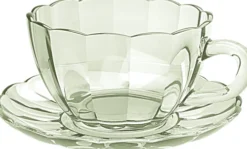 Szkło Stołowe-CN-202 Filiżanka ze spodkiem Tulip 245 ml