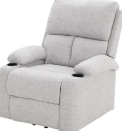 Fotele Wypoczynkowe-CN-187 Fotel elektryczny relax z funkcją ułatwiania wstawania Calio 27 (szary)