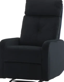 Fotele Wypoczynkowe-CN-166 Fotel Gerona z funkcją relax (czarny)