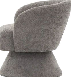Fotele Wypoczynkowe-CN-259 Fotel obrotowy Lizbona 29 (boucle grafit)