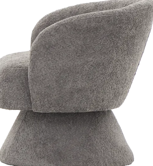 Fotele Wypoczynkowe-CN-259 Fotel obrotowy Lizbona 29 (boucle grafit)