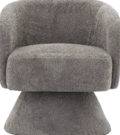 Fotele Wypoczynkowe-CN-259 Fotel obrotowy Lizbona 29 (boucle grafit)
