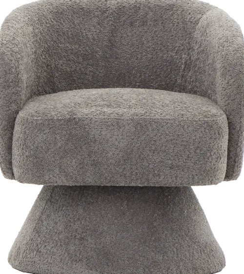 Fotele Wypoczynkowe-CN-259 Fotel obrotowy Lizbona 29 (boucle grafit)