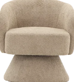Fotele Wypoczynkowe-CN-259 Fotel obrotowy Lizbona 29 (boucle cappuccino)