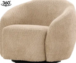Fotele Wypoczynkowe-CN-272 Fotel obrotowy Purro 33 (boucle cappuccino)