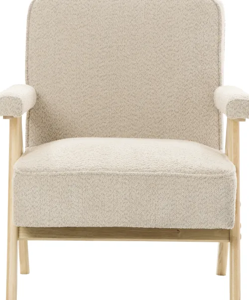 Fotele Wypoczynkowe-CN-220 Fotel Vintage 25 (boucle beżowy)