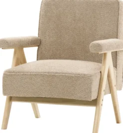 Fotele Wypoczynkowe-CN-220 Fotel Vintage 25 (boucle cappuccino)