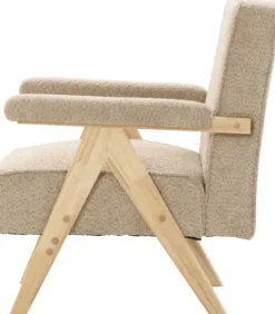 Fotele Wypoczynkowe-CN-220 Fotel Vintage 25 (boucle cappuccino)