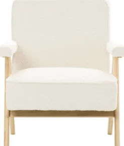 Fotele Wypoczynkowe-CN-220 Fotel Vintage 25 (boucle kremowy)