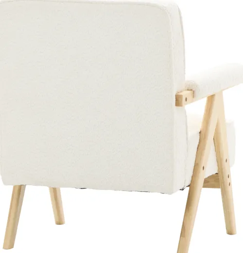 Fotele Wypoczynkowe-CN-220 Fotel Vintage 25 (boucle kremowy)