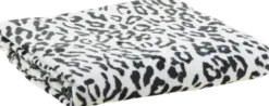 Koce-CN-238 Koc flanelowy Animals 34 (biały/czarny)