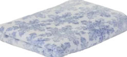 Koce-CN-238 Koc flanelowy Snow 38 (biały/niebieski)
