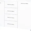 Komody|Komody Z Drzwiczkami-Bodzio Komoda z frontami i 4-szufl. Panama (biały)