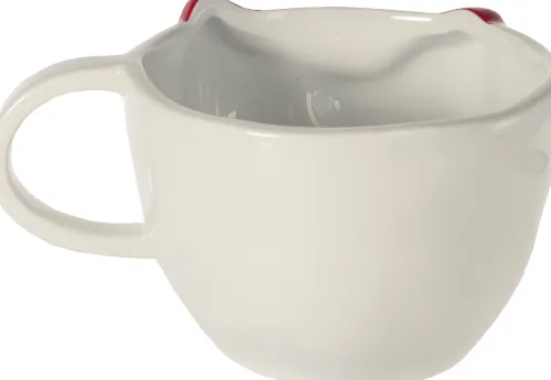 Kubki, Filiżanki I Miski-CN-194 Kubek Bella 167 (biały/czerwony)