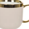 Kubki, Filiżanki I Miski-CN-176 Kubek ceramiczny Cindy 83 (beżowy ze złotym paskiem)