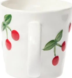 Kubki, Filiżanki I Miski-CN-200 Kubek Cherry 163 (biały w wiśnie)