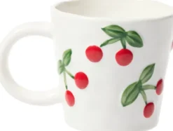 Kubki, Filiżanki I Miski-CN-200 Kubek Cherry 163 (biały w wiśnie)