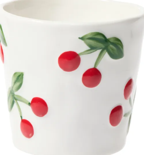Kubki, Filiżanki I Miski-CN-200 Kubek Cherry 163 (biały w wiśnie)