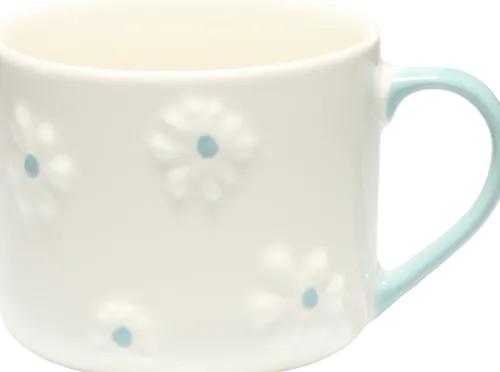 Kubki, Filiżanki I Miski-CN-255 Kubek Daisy 146 (biały/niebieski)