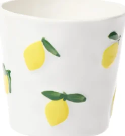 Kubki, Filiżanki I Miski|Szkło Stołowe-CN-200 Kubek Lemoni 164 (biały w cytryny)