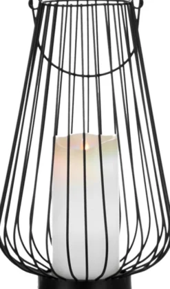Lampki Nocne, Lampiony I Świece|Latarenki Do Salonu-CN-6 Lampion duży Marilena (czarny)