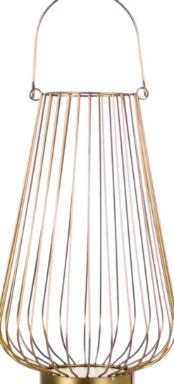 Lampki Nocne, Lampiony I Świece|Latarenki Do Salonu-CN-6 Lampion duży Marilena (złoty)