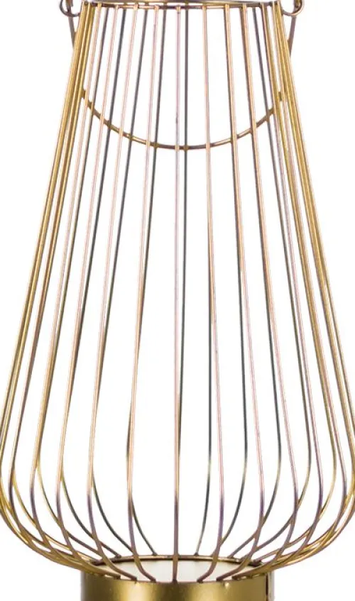 Lampki Nocne, Lampiony I Świece|Latarenki Do Salonu-CN-6 Lampion duży Marilena (złoty)