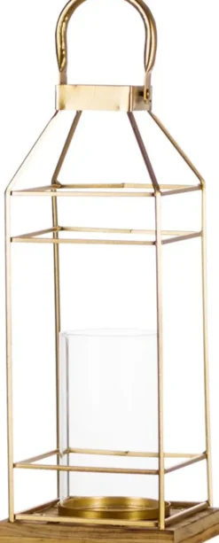 Lampki Nocne, Lampiony I Świece|Latarenki Do Salonu-CN-6 Lampion Lamaria (złoty)