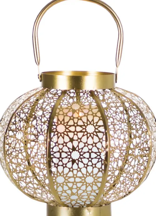 Lampki Nocne, Lampiony I Świece|Latarenki Do Salonu-CN-6 Lampion Latina (złoty)