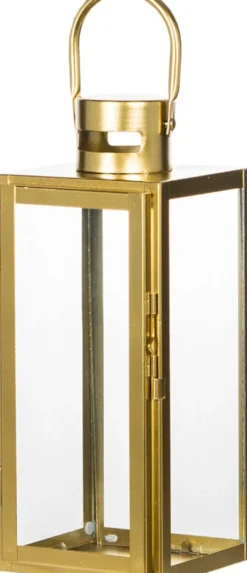 Lampki Nocne, Lampiony I Świece|Latarenki Do Salonu-CN-8 Lampion mały Malva 17 (złoty)