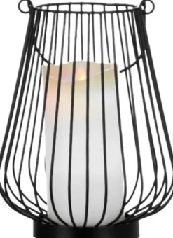 Lampki Nocne, Lampiony I Świece|Latarenki Do Salonu-CN-6 Lampion mały Marilena (czarny)