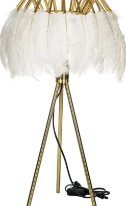 Lampki Nocne, Lampiony I Świece-CN-159 Lampka Miranda 3 (złoty biały)