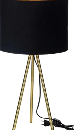 Lampki Nocne, Lampiony I Świece-CN-159 Lampka Miranda 2 (złoty czarny)