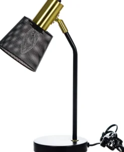 Lampki Nocne, Lampiony I Świece-CN-101 Lampka na biurko Boston 7 (czarny)