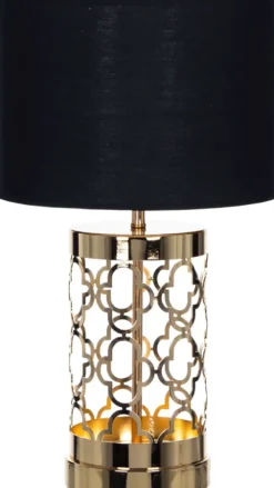 Lampki Nocne, Lampiony I Świece-CN-33 Lampka nocna Goldino 9 (złoty/czarny)