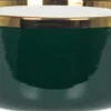 Kubki, Filiżanki I Miski-CN-176 Miseczka ceramiczna Cindy 83 zielona ze złotym paskiem