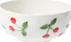 Kubki, Filiżanki I Miski-CN-200 Miseczka Cherry 163 (biały w wiśnie)