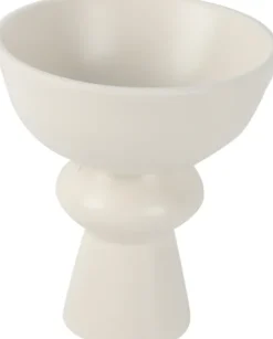 Dekoracje - Ozdoby-CN-216 Miska ceramiczna na nóżce Pearl 17