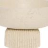 Dekoracje - Ozdoby-CN-216 Miska na nóżce mała Stone 28 (beżowy)