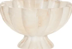 Dekoracje - Ozdoby-CN-216 Miska na nóżce Marble 28 (beżowy)