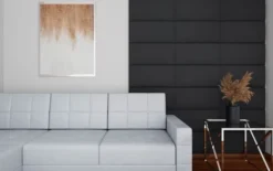 Panele Tapicerowane|Panele Tapicerowane Prostokątne-Bodzio Panel tapicerowany (dekoracyjny) 30x60cm (Plusz czarny)