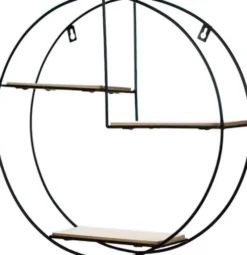Półki Ścienne-CN-101 Półka metalowa Ravia 5 (czarny)
