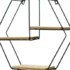 Półki Ścienne-CN-101 Półka metalowa Ravia 6 (czarny)