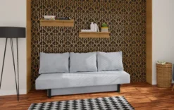 Meble Do Pokoju Młodzieżowego-Bodzio Pokój młodziezowy - Sofa Afrodyta 2 (plusz srebrzysty)