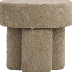 Pufy Tapicerowane|Pufy I Siedziska-CN-248 Puf Grzybek (boucle cappuccino)